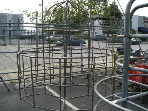 Playground -  Two Tiered Gray Jungle Gym