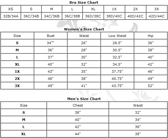 Heel Size Chart