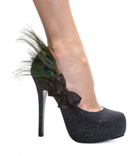 black iridescent shoes
